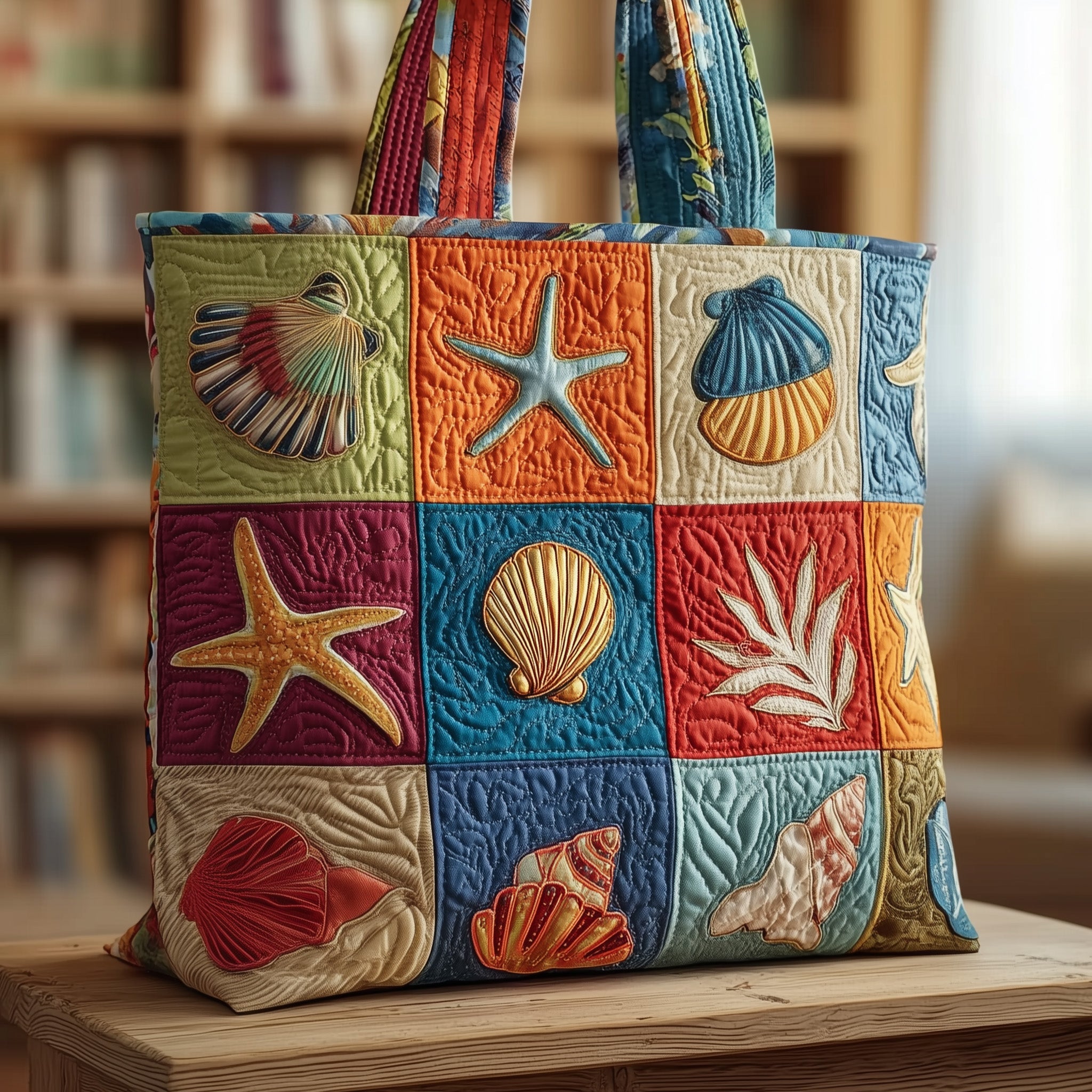 Ocean Breeze Quilted Tote Bag GFTOMA2171