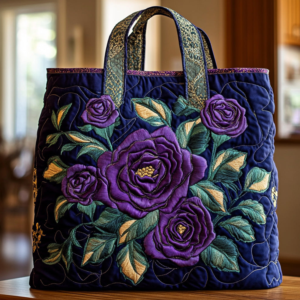 Vilolet Rose Quilted Tote Bag GFTONL4853
