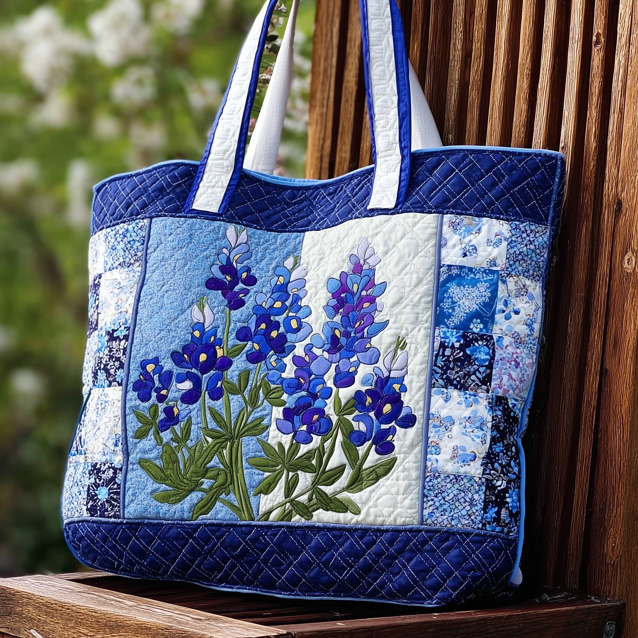 Bluebonnet Quilted Tote Bag GFTONL5309