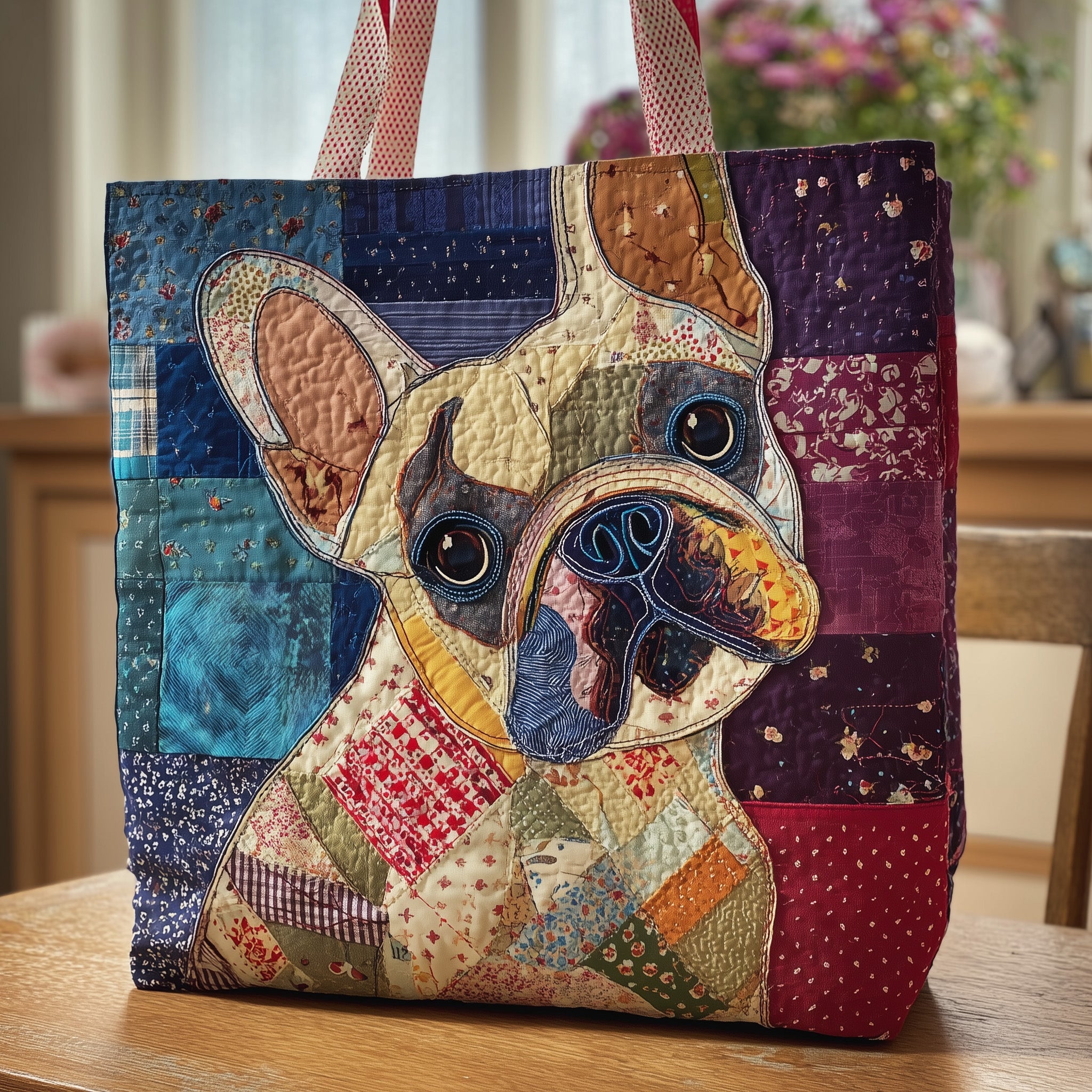 French Bulldog Quilted Tote Bag GFTOTL4376