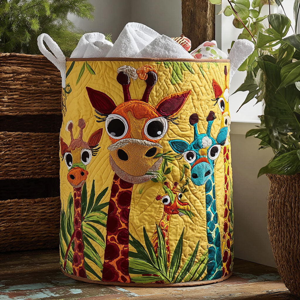 Giraffic Park Quilted Laundry Basket NCU0PTT981