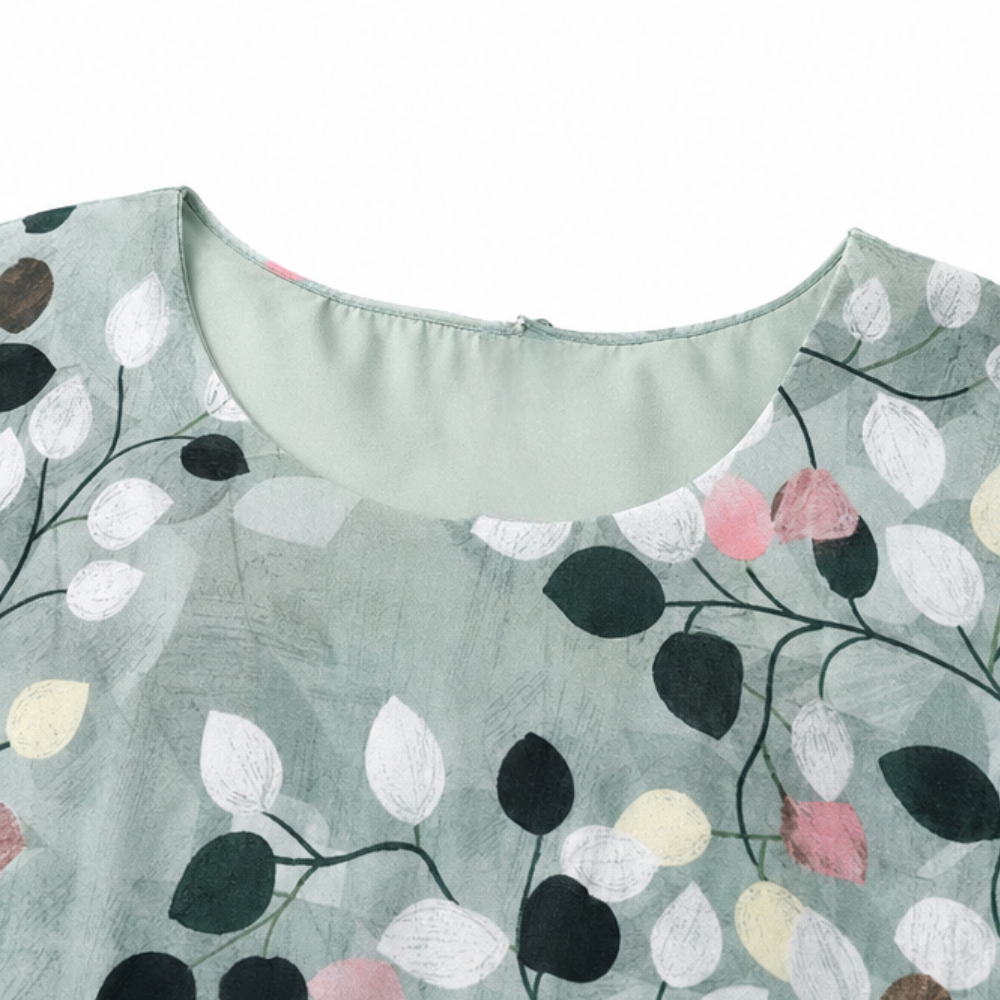 Floral Midi Dress with Sheer Cardigan 2-Piece Set