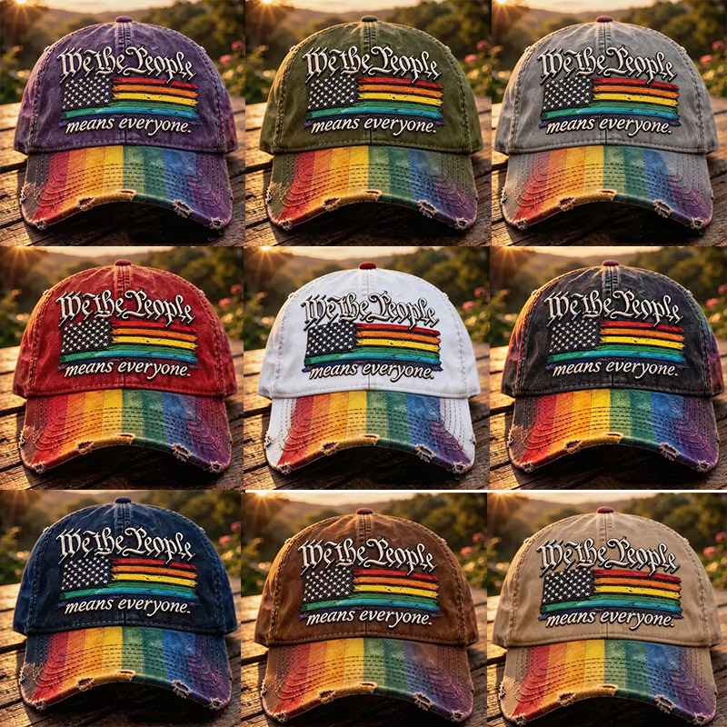 US 250th Anniversary Rainbow Colored Commemorative Hat