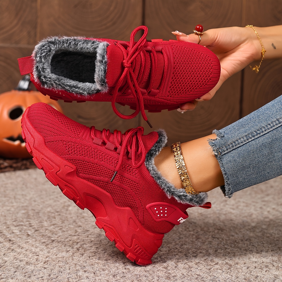 🔥 Women'S Winter Warm Fleece-Lined Orthopaedic Sneakers