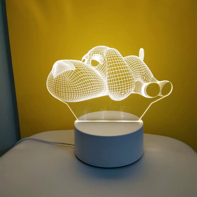 ✨ 3D Illusion Night Light — Creative LED Mood Lamp with Multi-Color Lighting