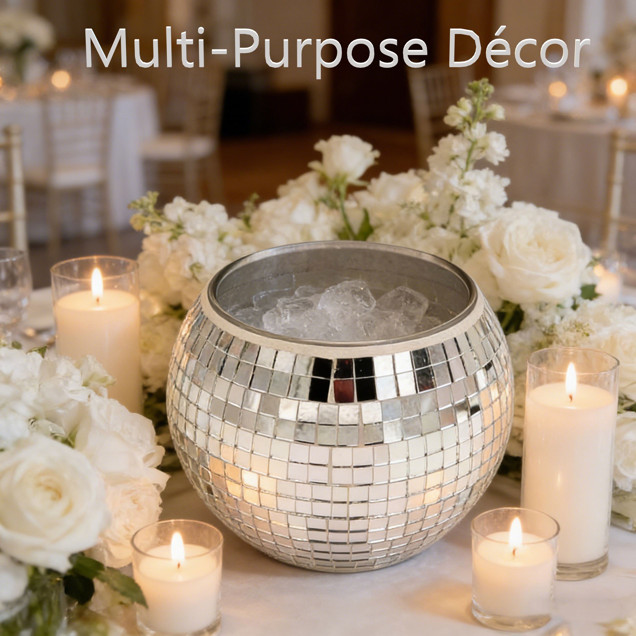 ✨️Disco Ball Ice Bucket – Large Retro Party Essential