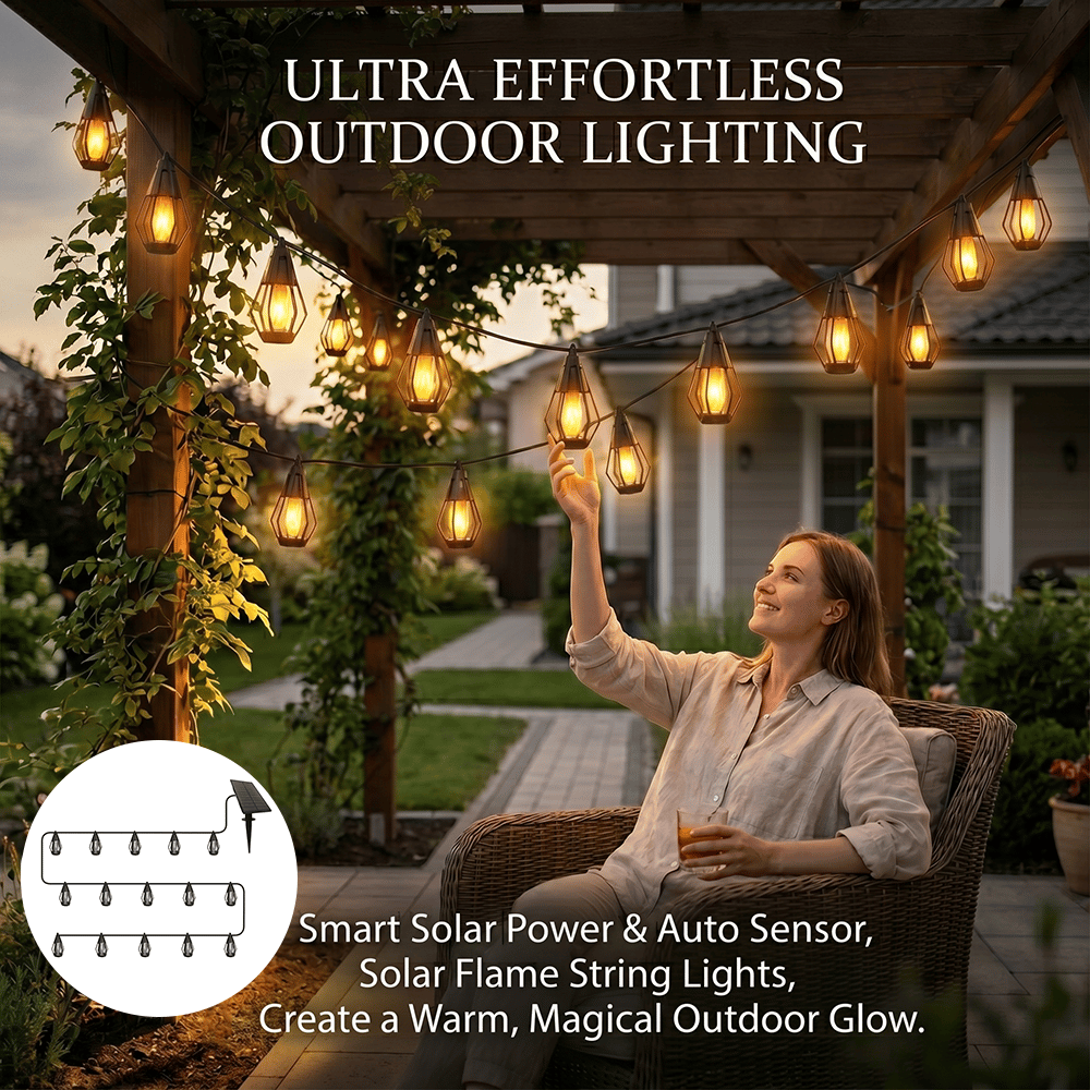✨ Solar Flame String Lights