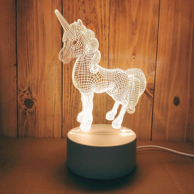 ✨ 3D Illusion Night Light — Creative LED Mood Lamp with Multi-Color Lighting
