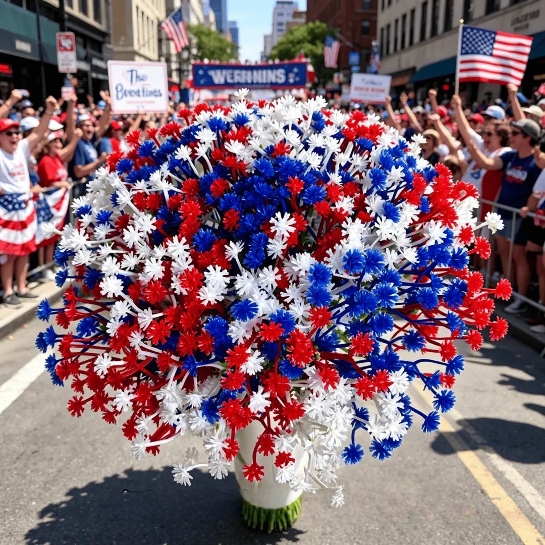 🔥4th of July Hot Sale 60% Off 🔥 Patriotic Red White Blue Artificial Flowers💐
