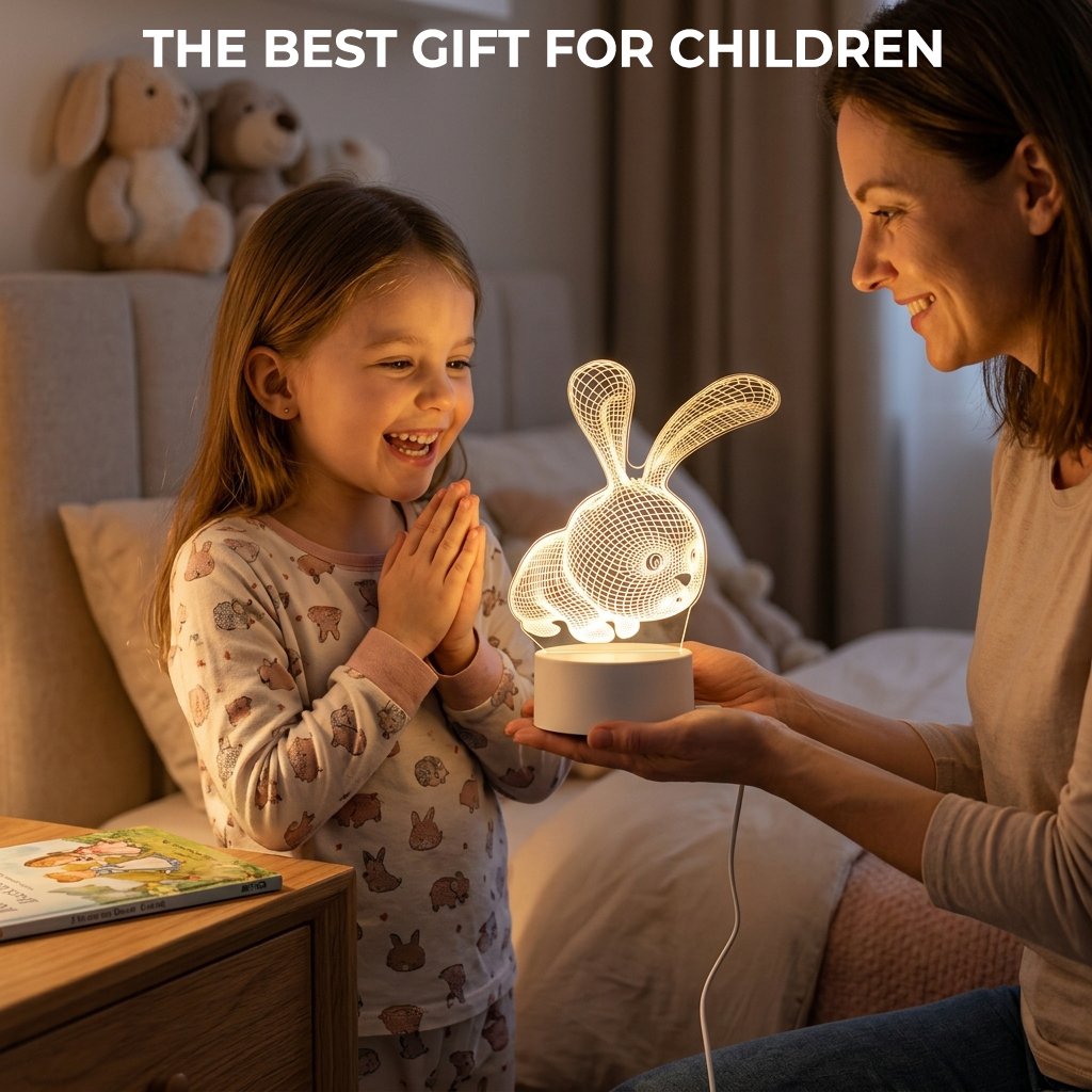 ✨ 3D Illusion Night Light — Creative LED Mood Lamp with Multi-Color Lighting