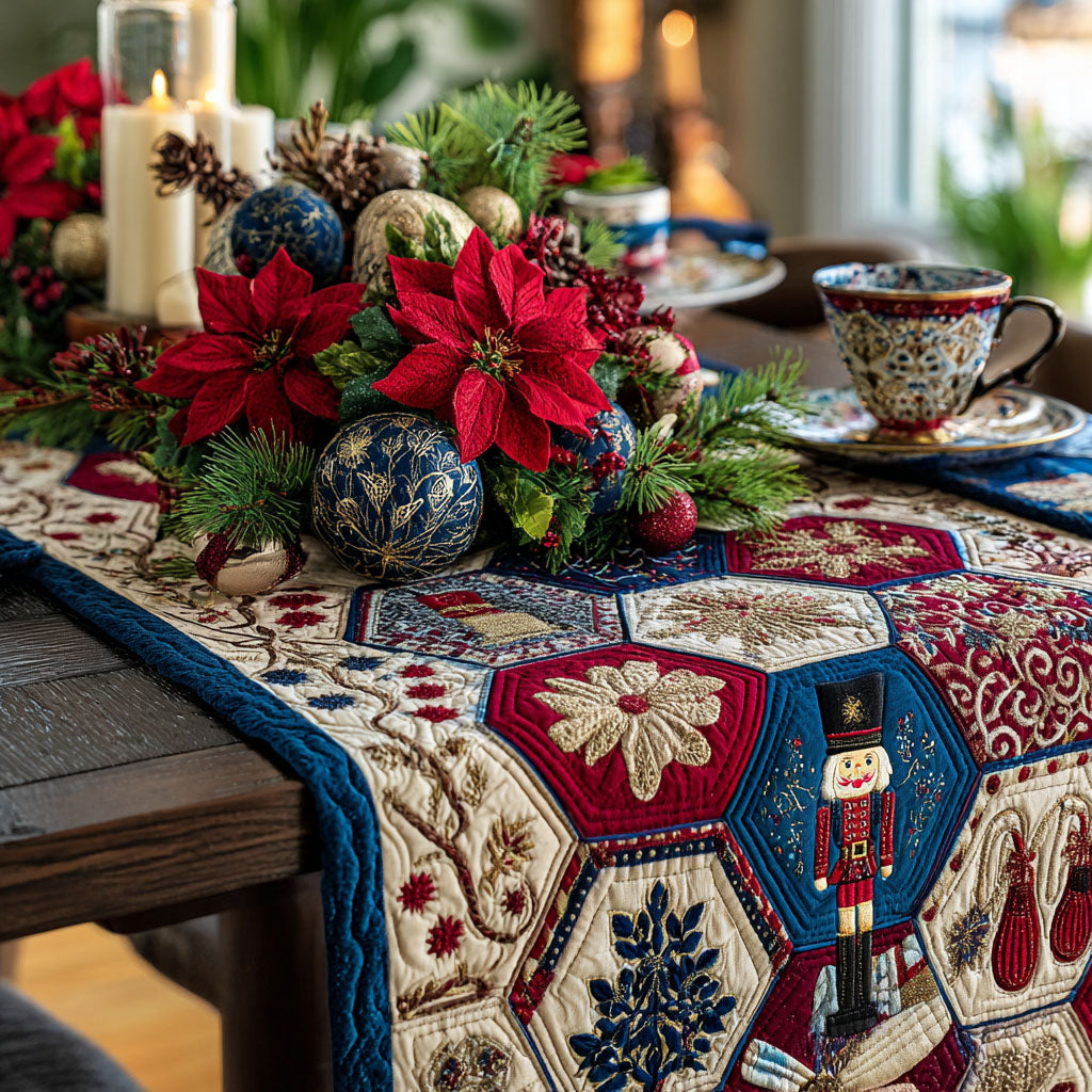 Holiday Sprinkles Charm Quilted Table Runner NCU0PT9957