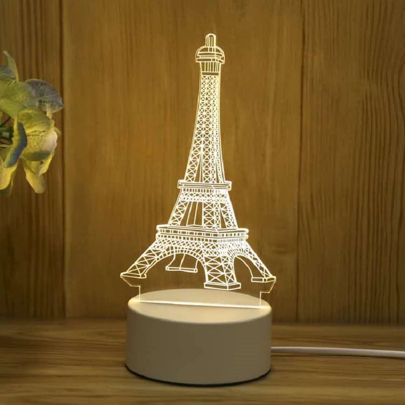 ✨ 3D Illusion Night Light — Creative LED Mood Lamp with Multi-Color Lighting