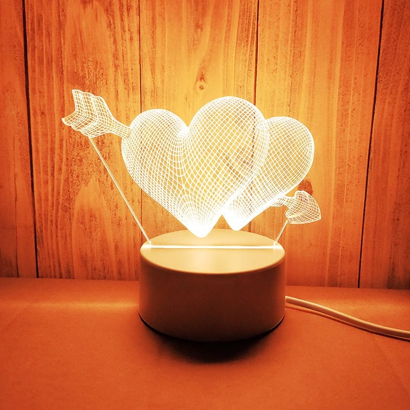 ✨ 3D Illusion Night Light — Creative LED Mood Lamp with Multi-Color Lighting