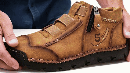 Men Orthopedic Leather Shoes Main Image
