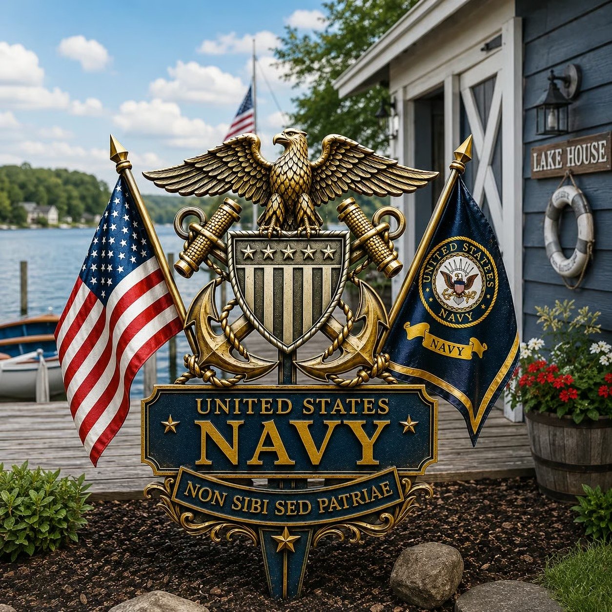 🏆Last Day Promo: 49% OFF 🎖️-US Marine Corps Semper Fidelis Tribute Garden Stake 