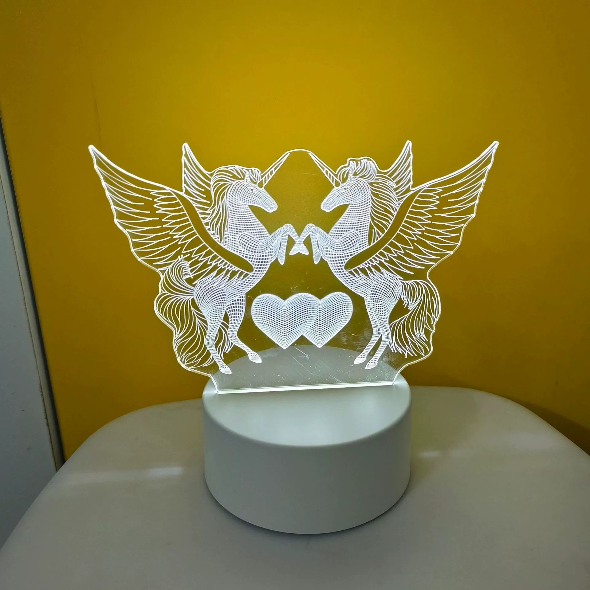 ✨ 3D Illusion Night Light — Creative LED Mood Lamp with Multi-Color Lighting
