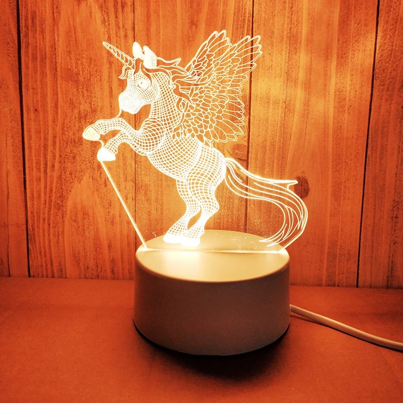 ✨ 3D Illusion Night Light — Creative LED Mood Lamp with Multi-Color Lighting