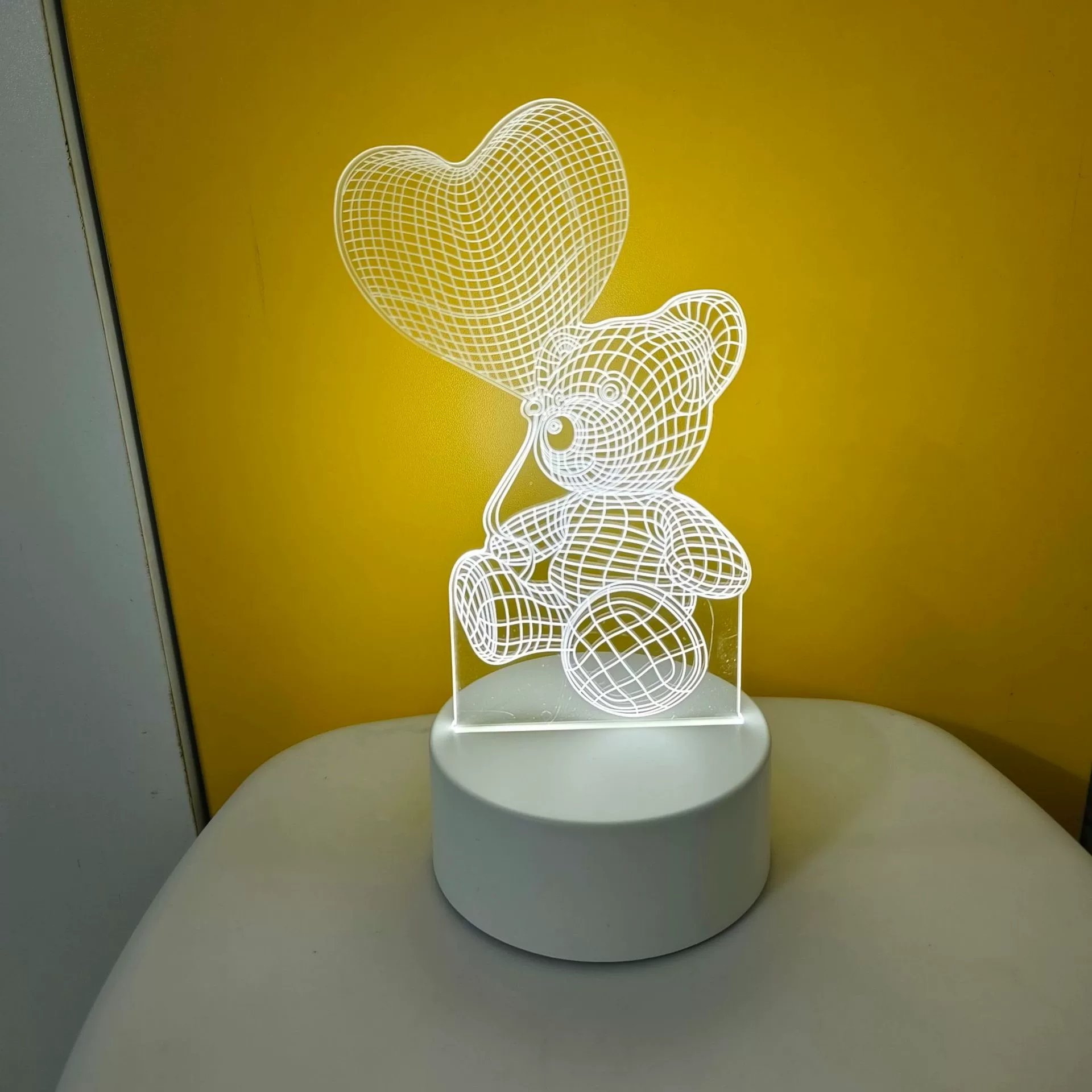 ✨ 3D Illusion Night Light — Creative LED Mood Lamp with Multi-Color Lighting