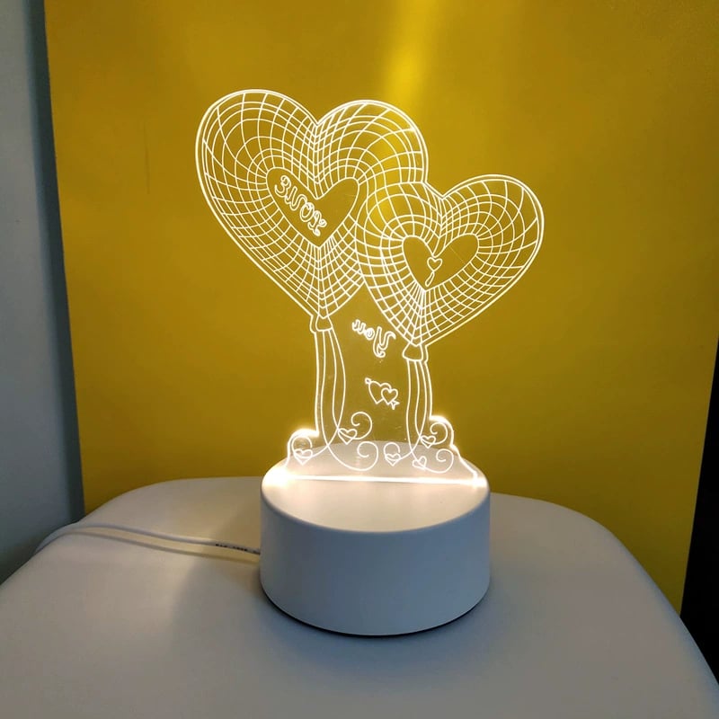 ✨ 3D Illusion Night Light — Creative LED Mood Lamp with Multi-Color Lighting