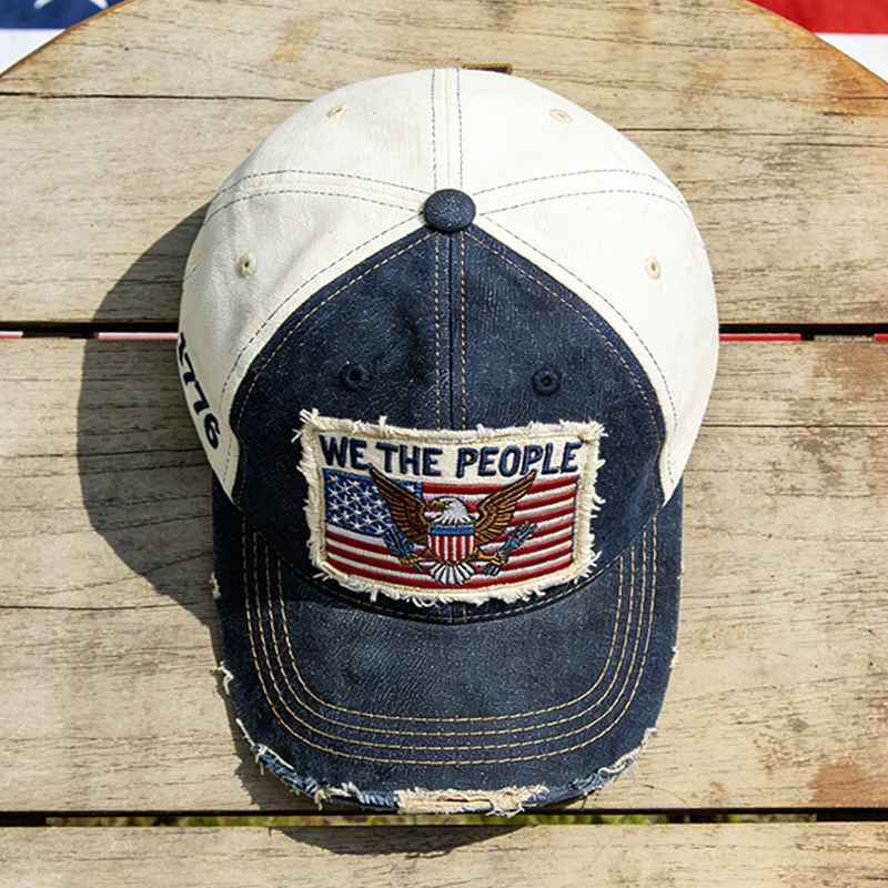 We The People 1776 Vintage Patriotic Cap