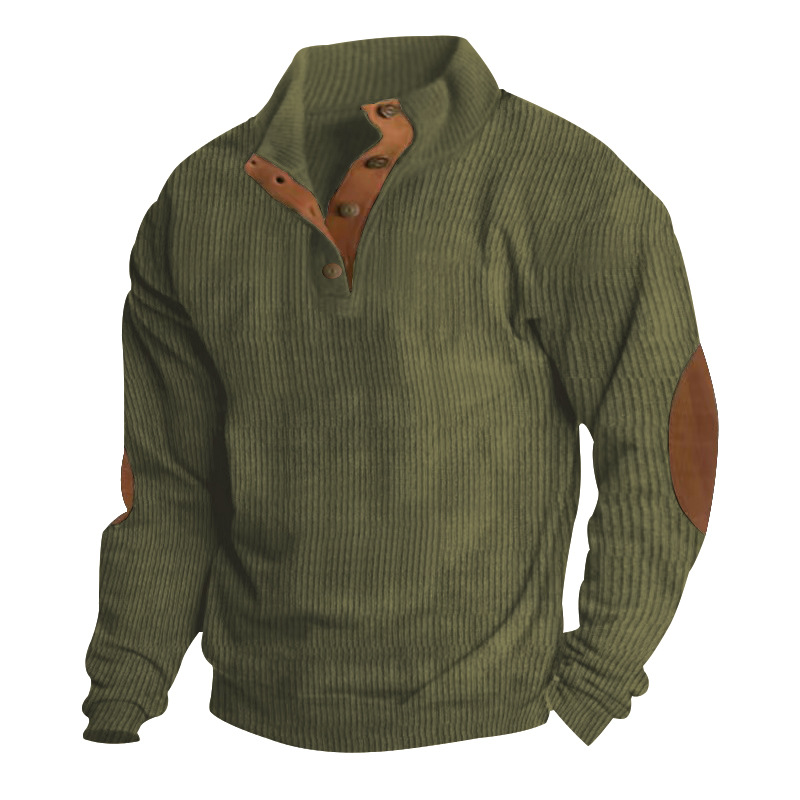 Men's Outdoor Casual Stand Collar Long Sleeve Sweatshirt