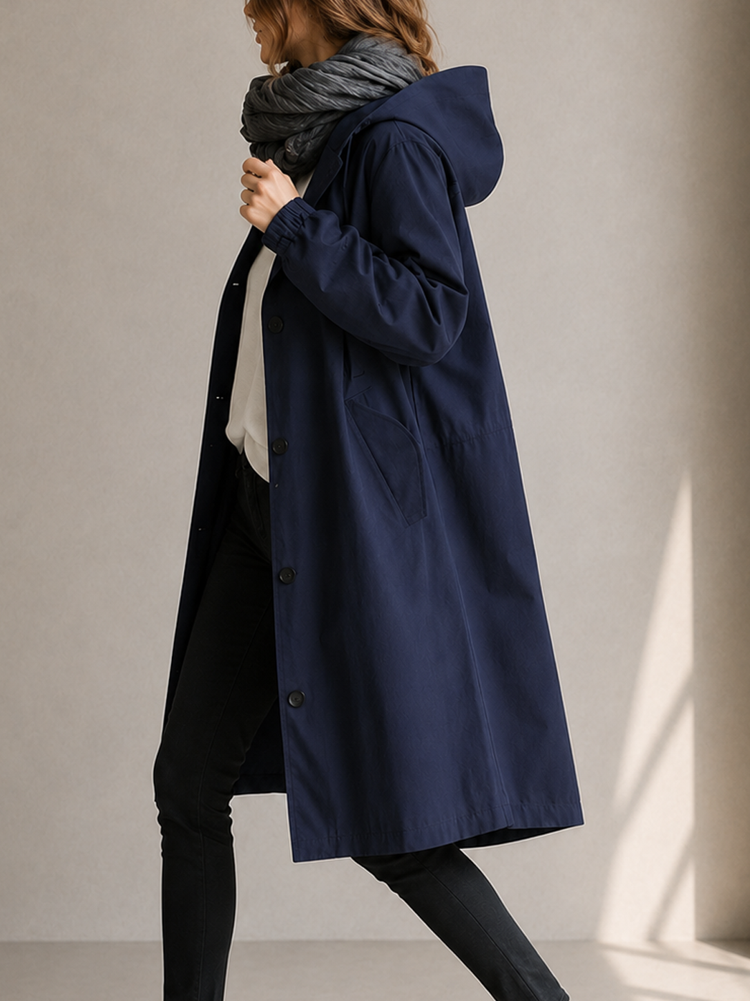 Water Resistant Oversized Hooded Windbreaker Rain Jacket