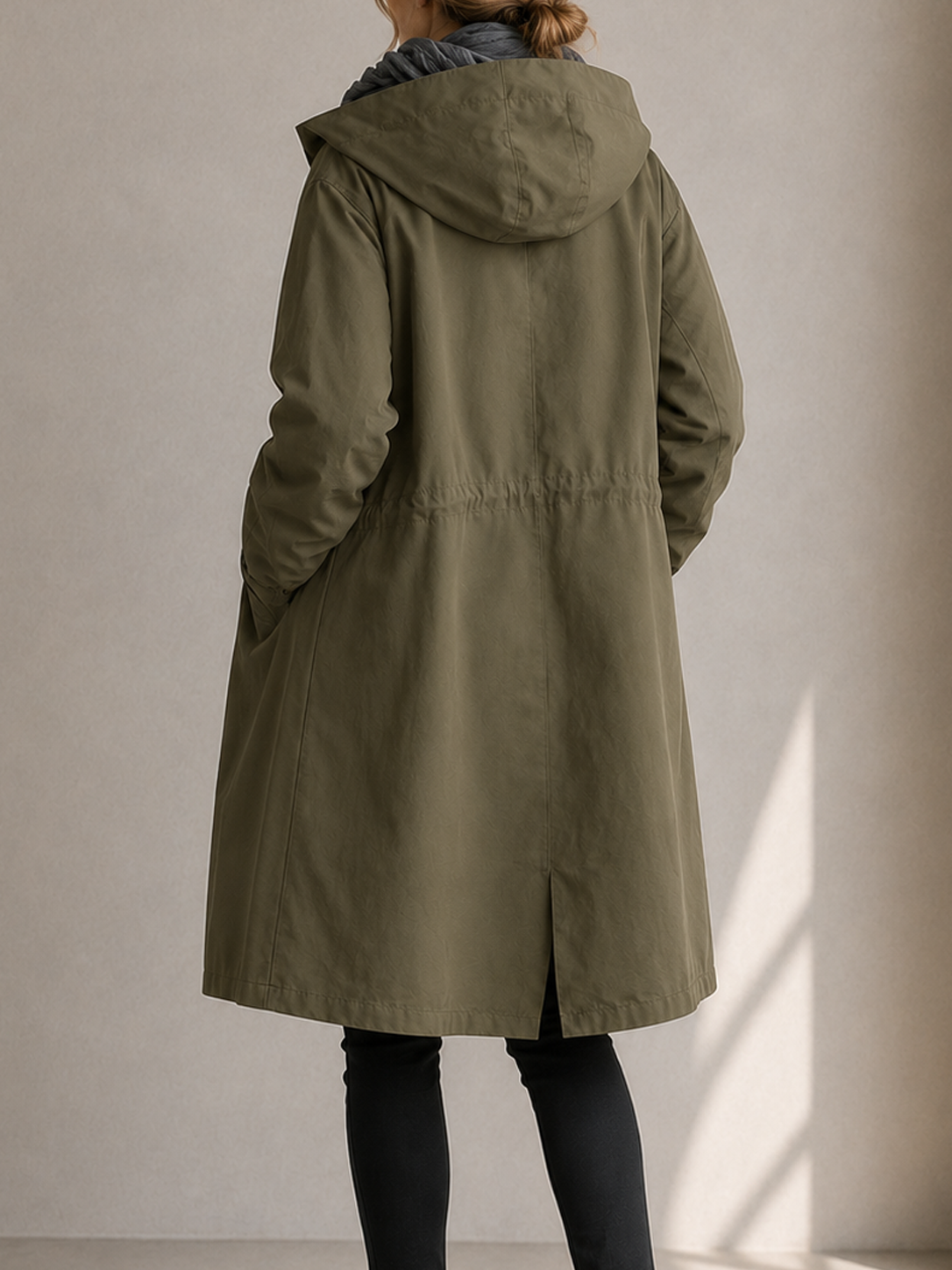 Water Resistant Oversized Hooded Windbreaker Rain Jacket