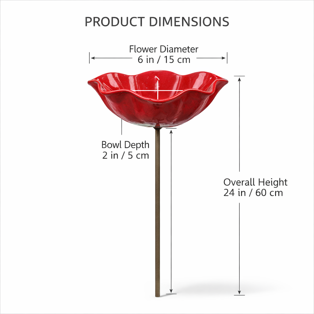 🔥2026 Mother's Day Gifts 50% Off🔥Handmade Metal Flower Garden Stake🐦