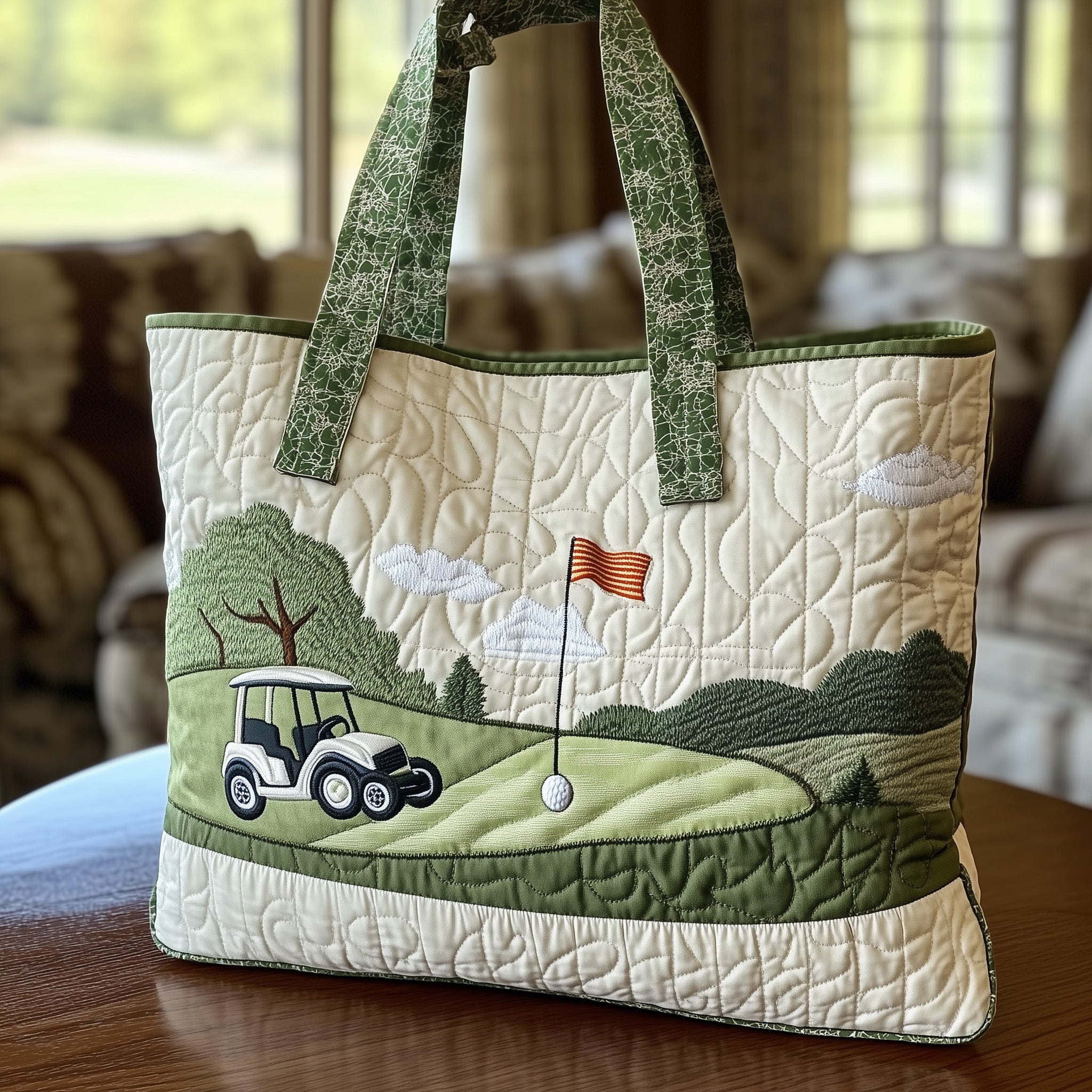 Fairway Dream Quilted Tote Bag GFTOTL3732
