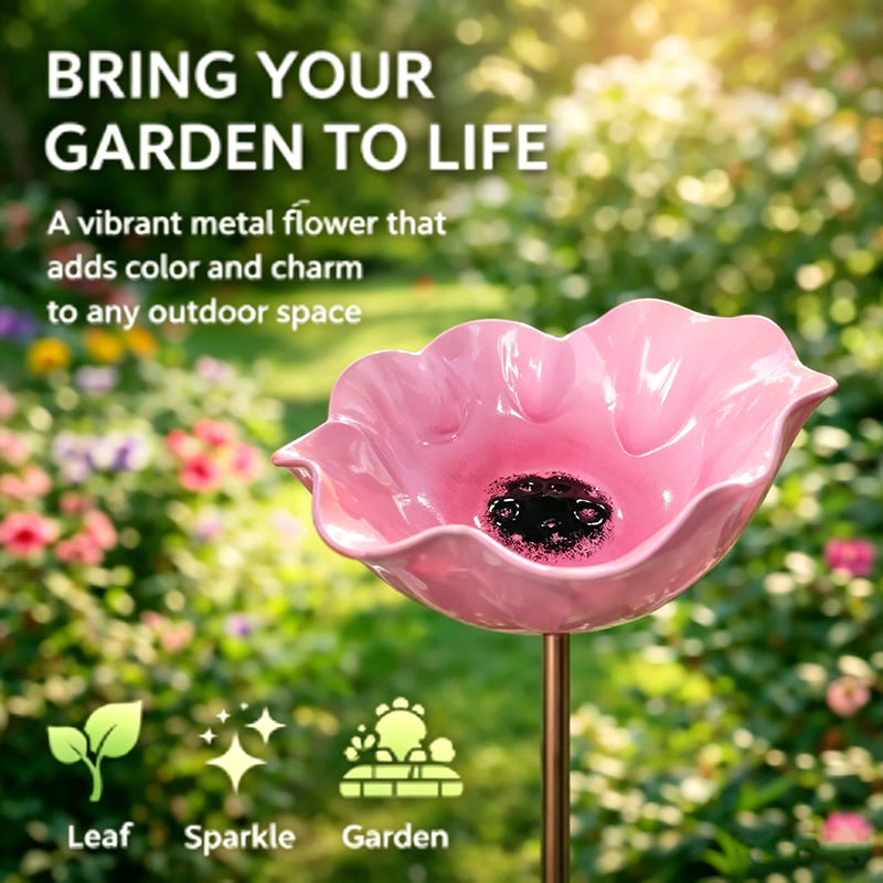 🔥2026 Mother's Day Gifts 50% Off🔥Handmade Metal Flower Garden Stake🐦