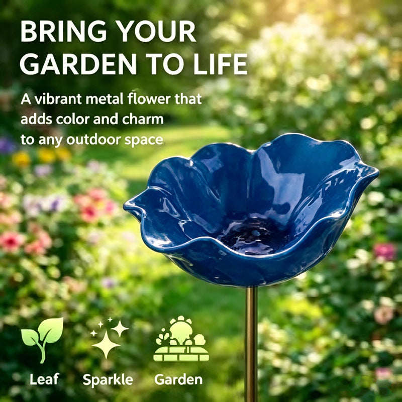🔥2026 Mother's Day Gifts 50% Off🔥Handmade Metal Flower Garden Stake🐦