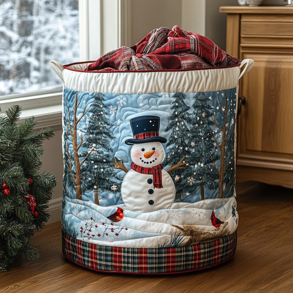 Christmas Quilted Laundry Basket NCU0QN028
