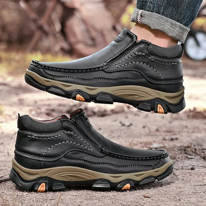 ⏰Last day 60% OFF - 2025 Hot selling men's casual thick-soled non-slip orthopedic leather boots