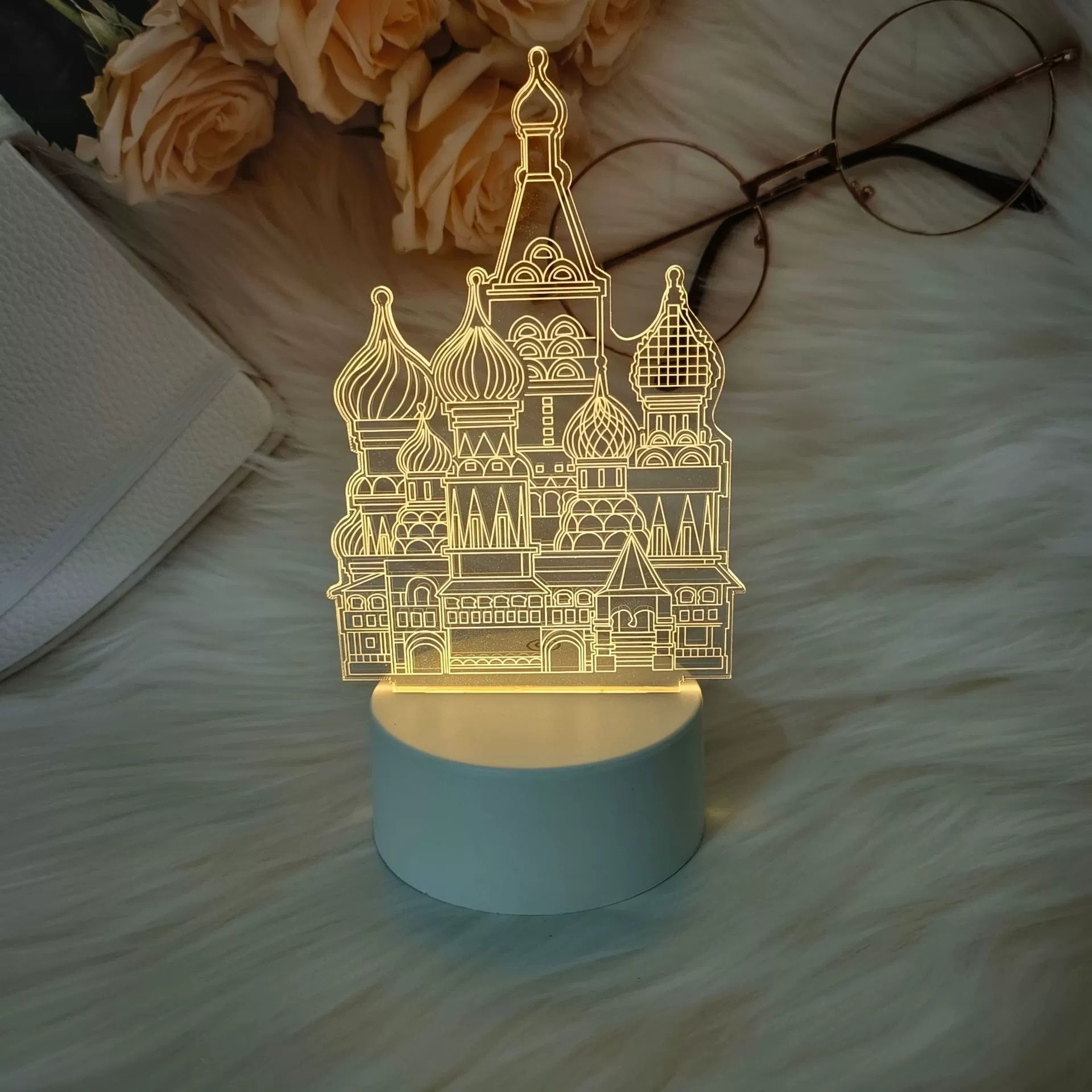 ✨ 3D Illusion Night Light — Creative LED Mood Lamp with Multi-Color Lighting