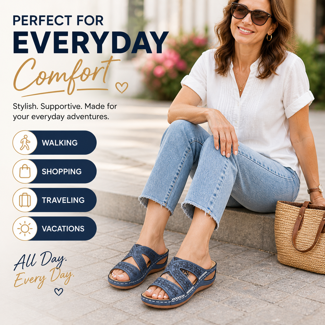 🔥 Last Day Special — Premium Orthopedic Platform Slides/Sandals