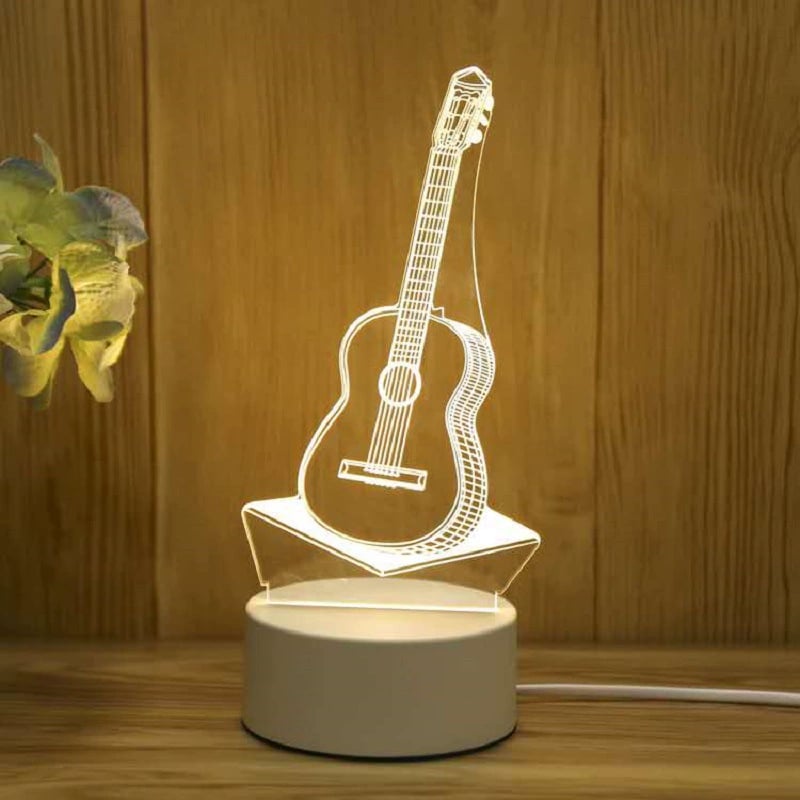 ✨ 3D Illusion Night Light — Creative LED Mood Lamp with Multi-Color Lighting