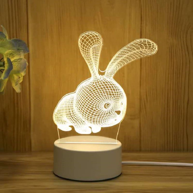 ✨ 3D Illusion Night Light — Creative LED Mood Lamp with Multi-Color Lighting