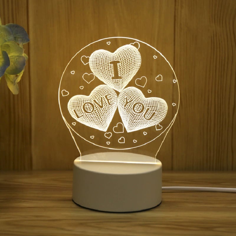 ✨ 3D Illusion Night Light — Creative LED Mood Lamp with Multi-Color Lighting