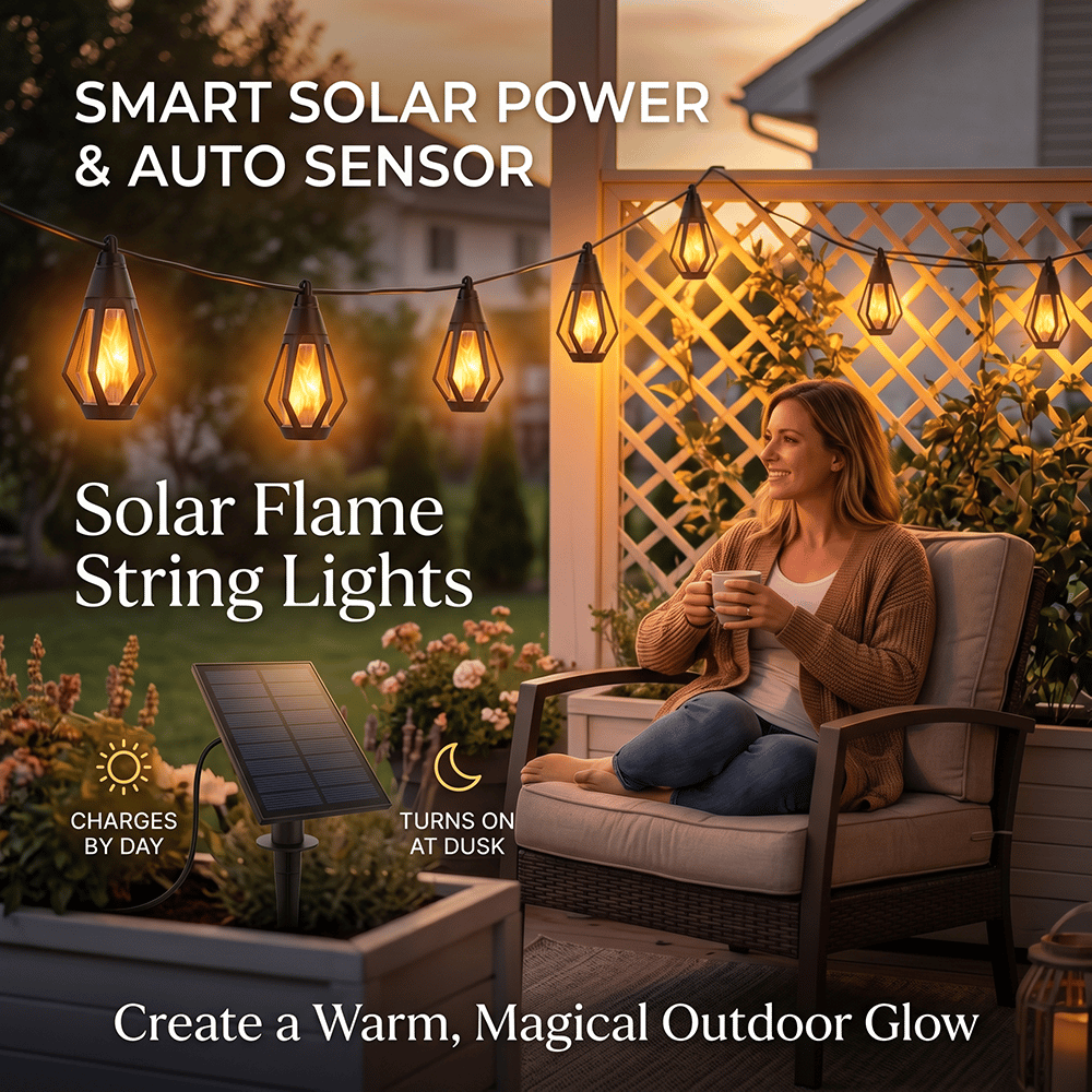 ✨ Solar Flame String Lights