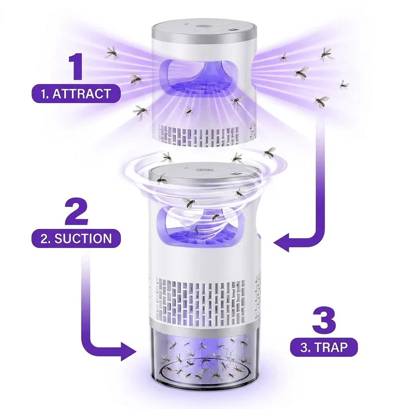 🦟 50% OFF! UV Mosquito Killer Lamp – quiet, USB, chemical-free. 50K+ sold! 🔇🌙