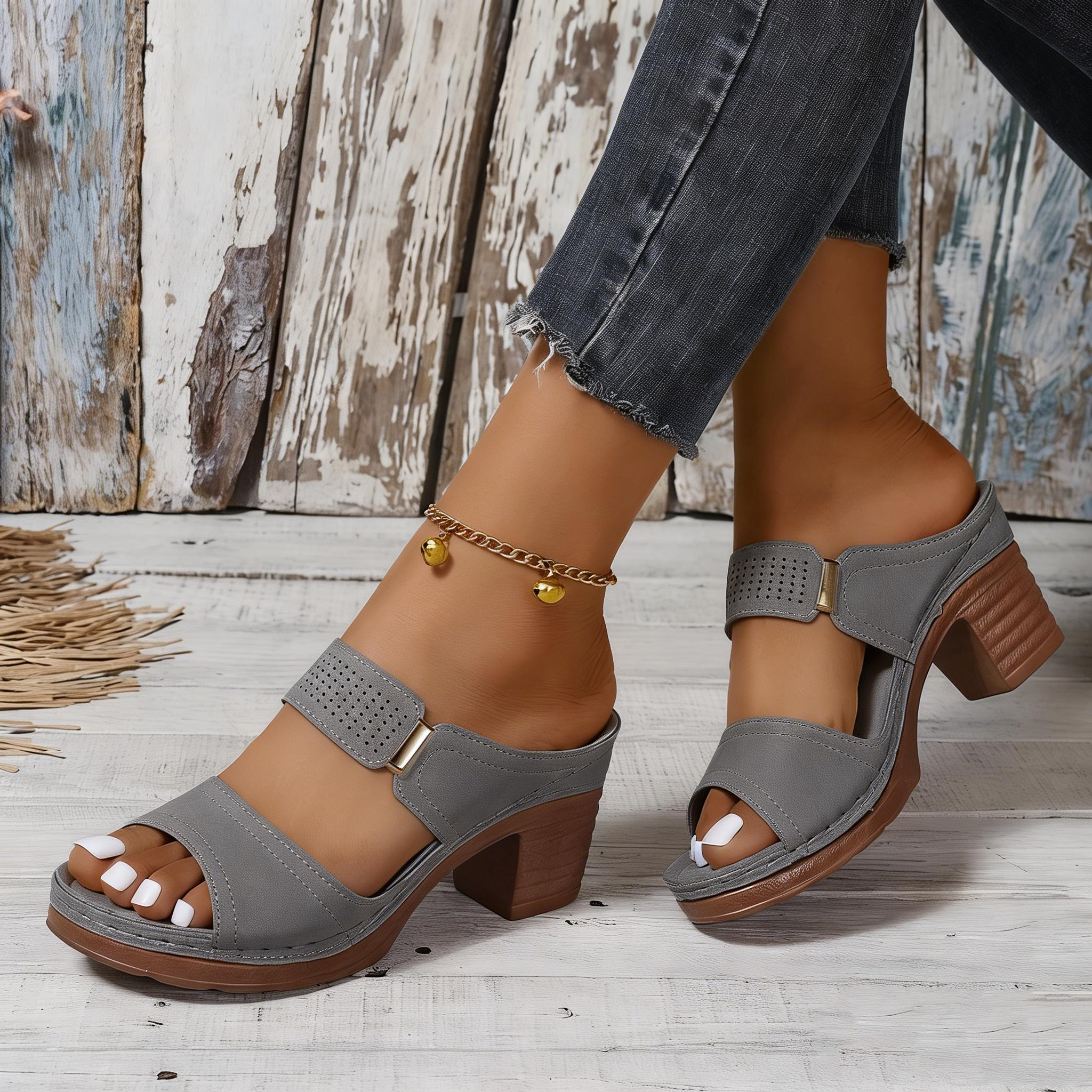 Last Day: 70% OFF 🎁 Women's Orthopedic High-Heel Sandals