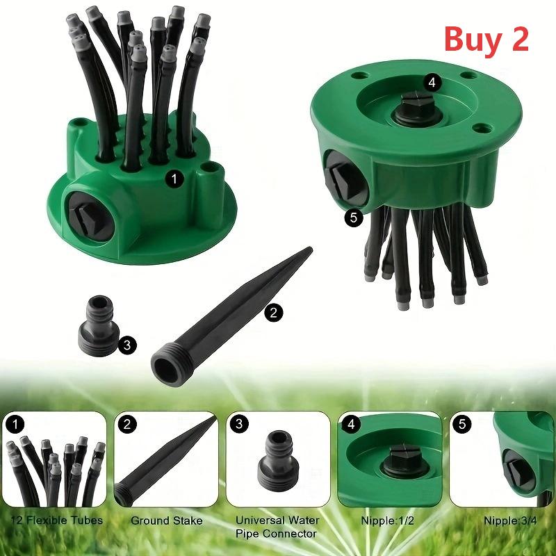 360° Coverage Precision Garden Irrigation Sprinkler