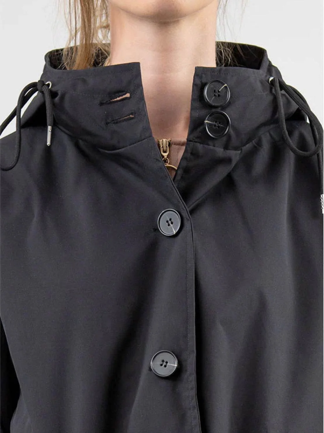 Water Resistant Oversized Hooded Windbreaker Rain Jacket