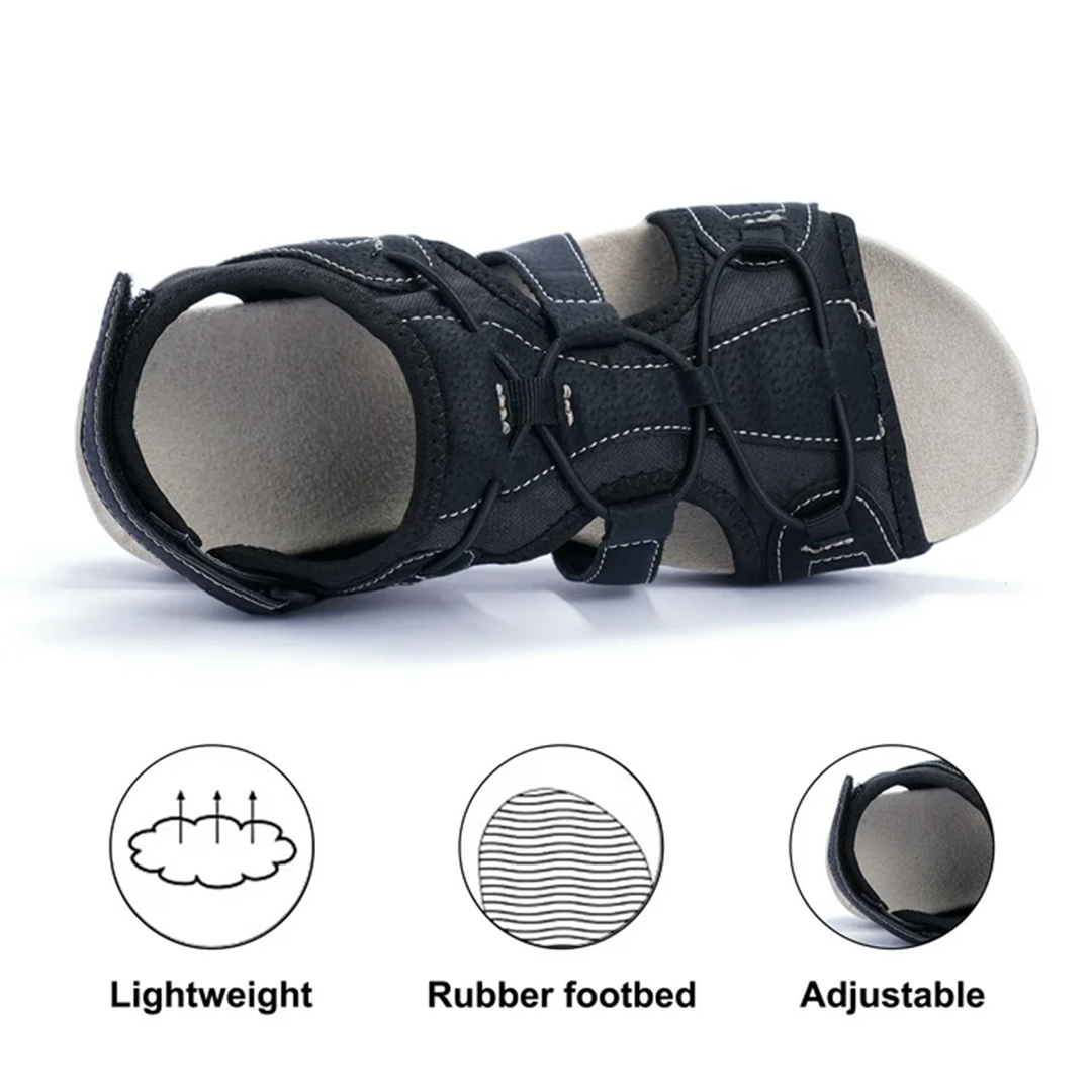 Comfyfleek Arch Support Stretchy Wide Width Sport Flat Sandals