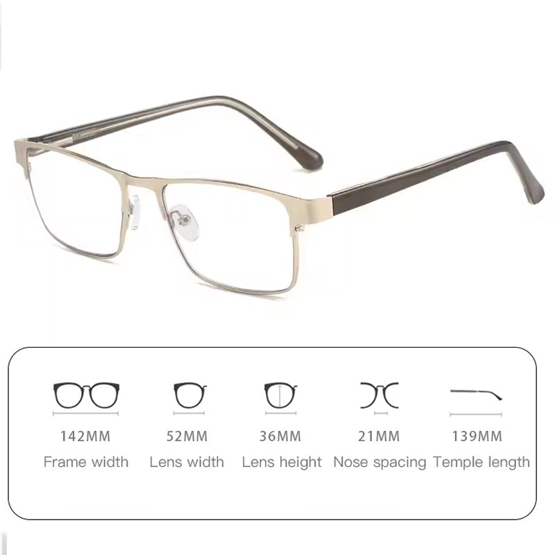 Ultralight Photochromic Progressive Blue Light Blocking Reading Glasses 
