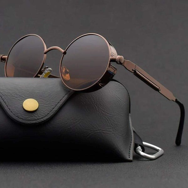Men Polarized Classic Gothic Steampunk Sunglasses