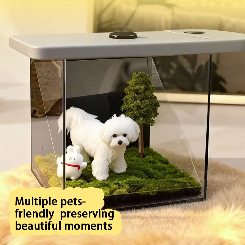 Pet Holographic Projection Digital House Acrylic Pet Souvenir Cat 3D Projector Dog Digital Immortality Box