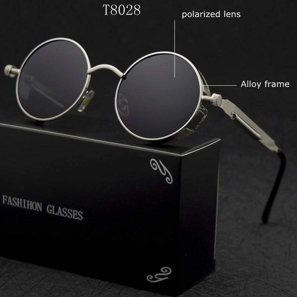 Men Polarized Classic Gothic Steampunk Sunglasses