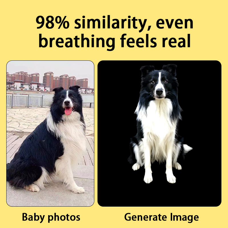 Pet Holographic Projection Digital House Acrylic Pet Souvenir Cat 3D Projector Dog Digital Immortality Box