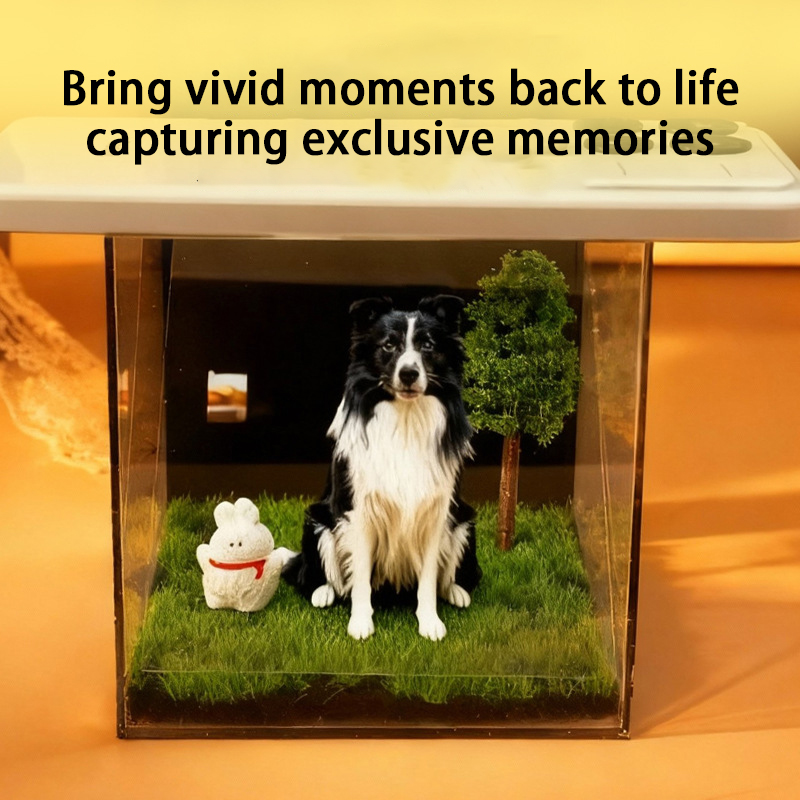 Pet Holographic Projection Digital House Acrylic Pet Souvenir Cat 3D Projector Dog Digital Immortality Box